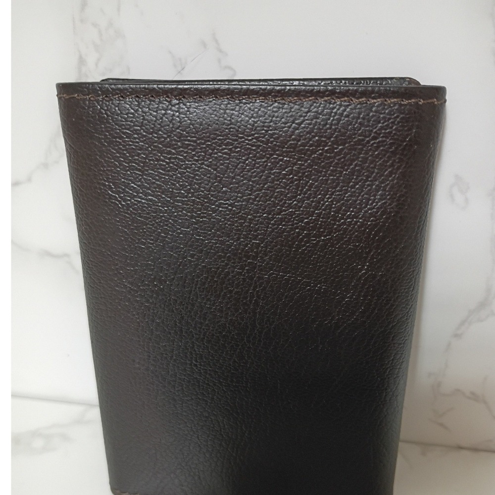 MUNDI Brown Leather Trifold Men's Wallet - NWOT